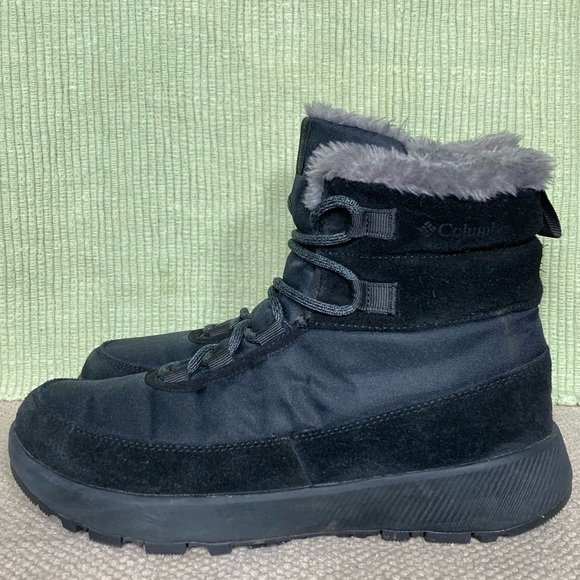 Columbia Women's Black Slopeside Peak Luxe Waterproof Winter Boots Size US 9.5 - Picture 2 of 11